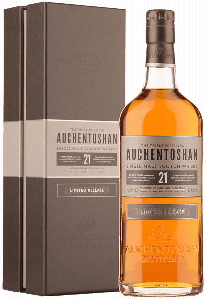 Auchentoshan 21 y.o. Single Malt Scotch Whisky (gift box), 0.7 л