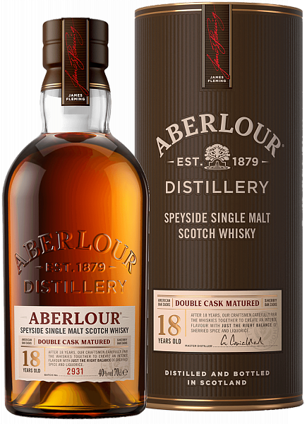Aberlour 18 Years Old Single Malt Scotch Whisky (gift box), 0.5 л