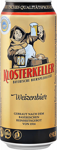 Klosterkeller Weizenbier, 0.5 л
