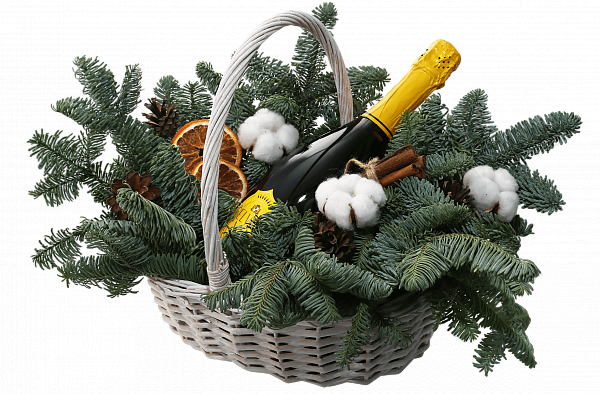 Willow Vine small Christmas Gift Basket