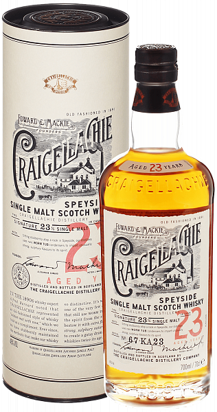 Craigellachie 23 Years Old Speyside Single Malt Scotch Whisky (gift box), 0.7 л