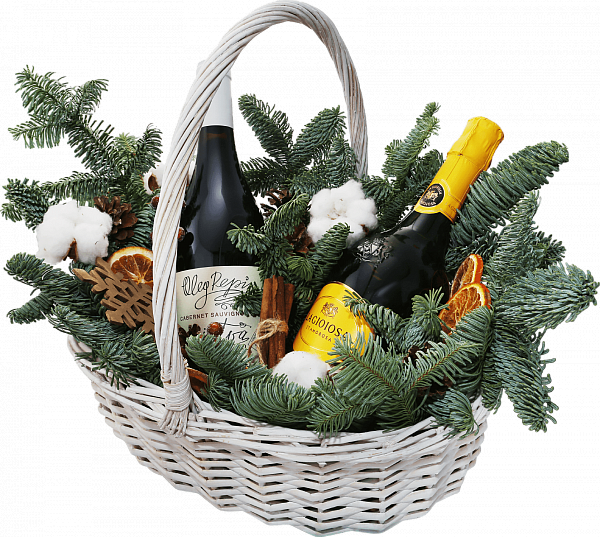 Willow Vine medium Christmas Gift Basket