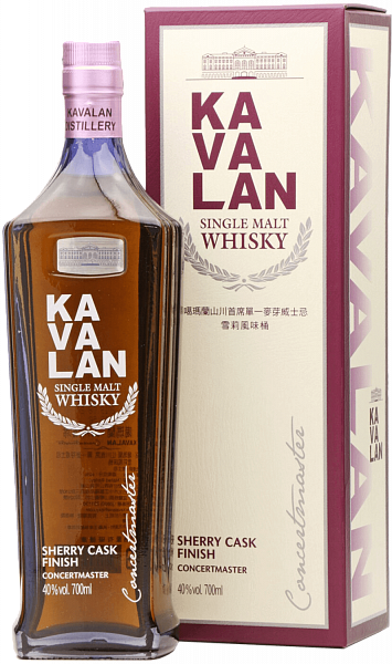 Kavalan Concertmaster Sherry Cask Finish Single Malt Whisky (gift box), 0.7 л